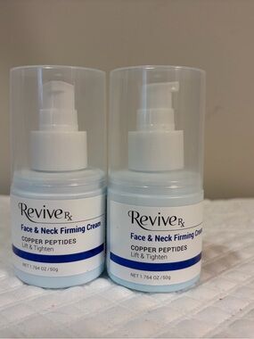Revive RX Face & Neck Firming Cream with Copper Peptides 1.764 oz X 2